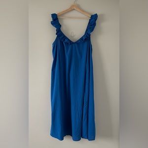 H&M dress - XL but fits XXL Ruffle Collar Cotton Maxi